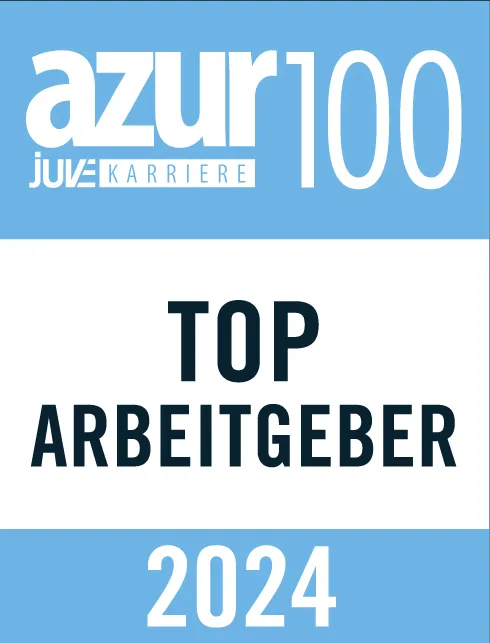 Abbildung Auszeichnung azur100 Top Arbeitgeber 2024